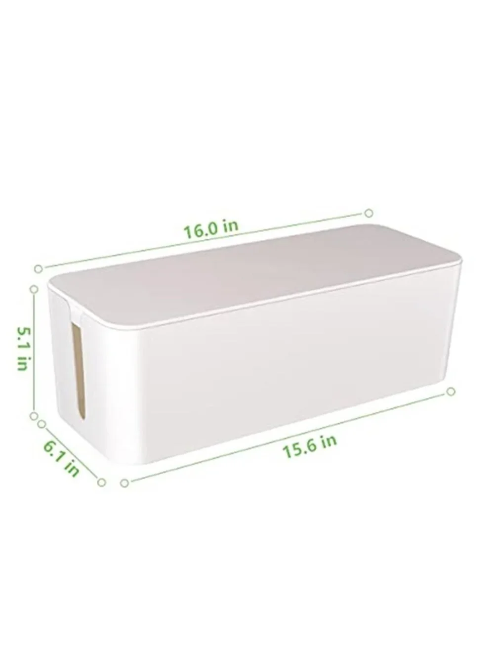 Cable Management Box Cord Organizer Power Strip Cover Wire Storage Desk Home